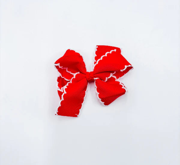 Custom embroidery bows
