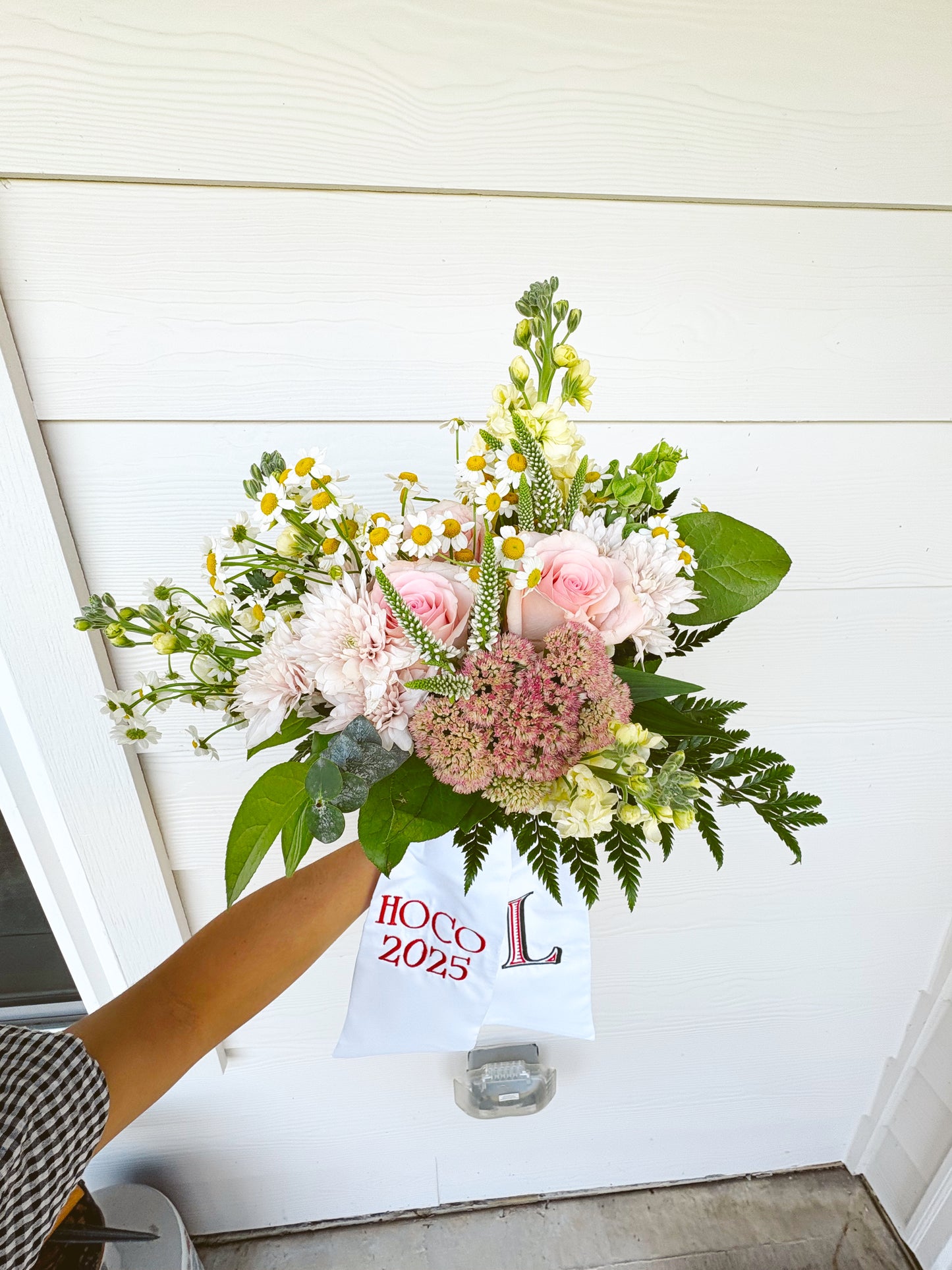 Homecoming Bouquet Embroidered Sash
