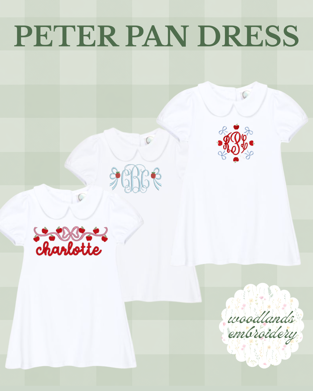 Collared Peter Pan School Girls Dress