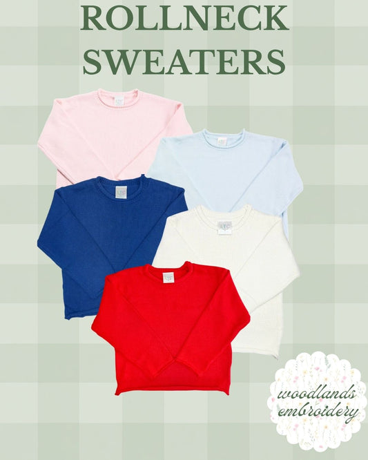 Kids Unisex Roll Neck Sweater