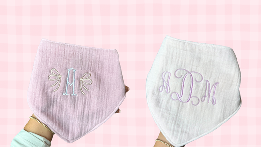 Custom Monogrammed Bib