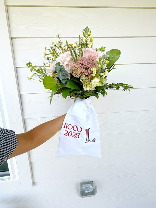Homecoming Bouquet Embroidered Sash
