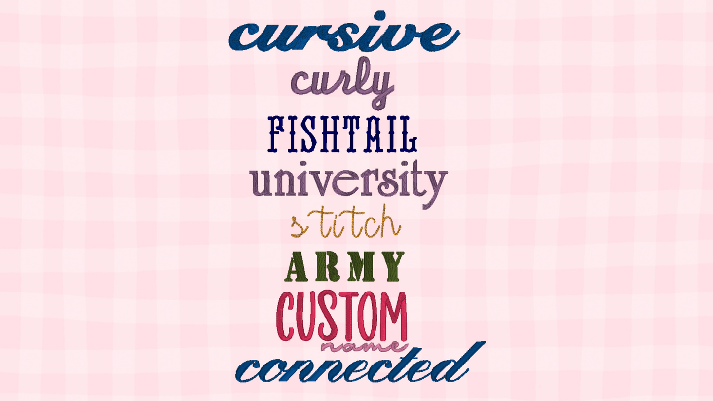 Customize your own Wreath Sash!