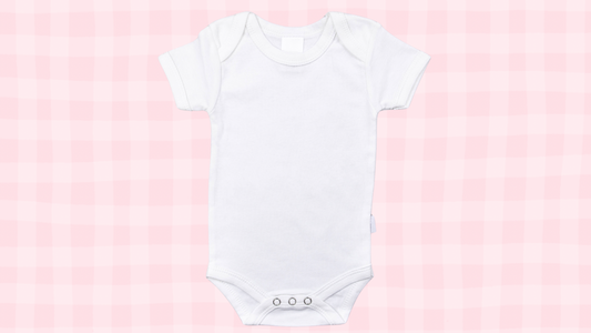 Simple custom monogramed onesie