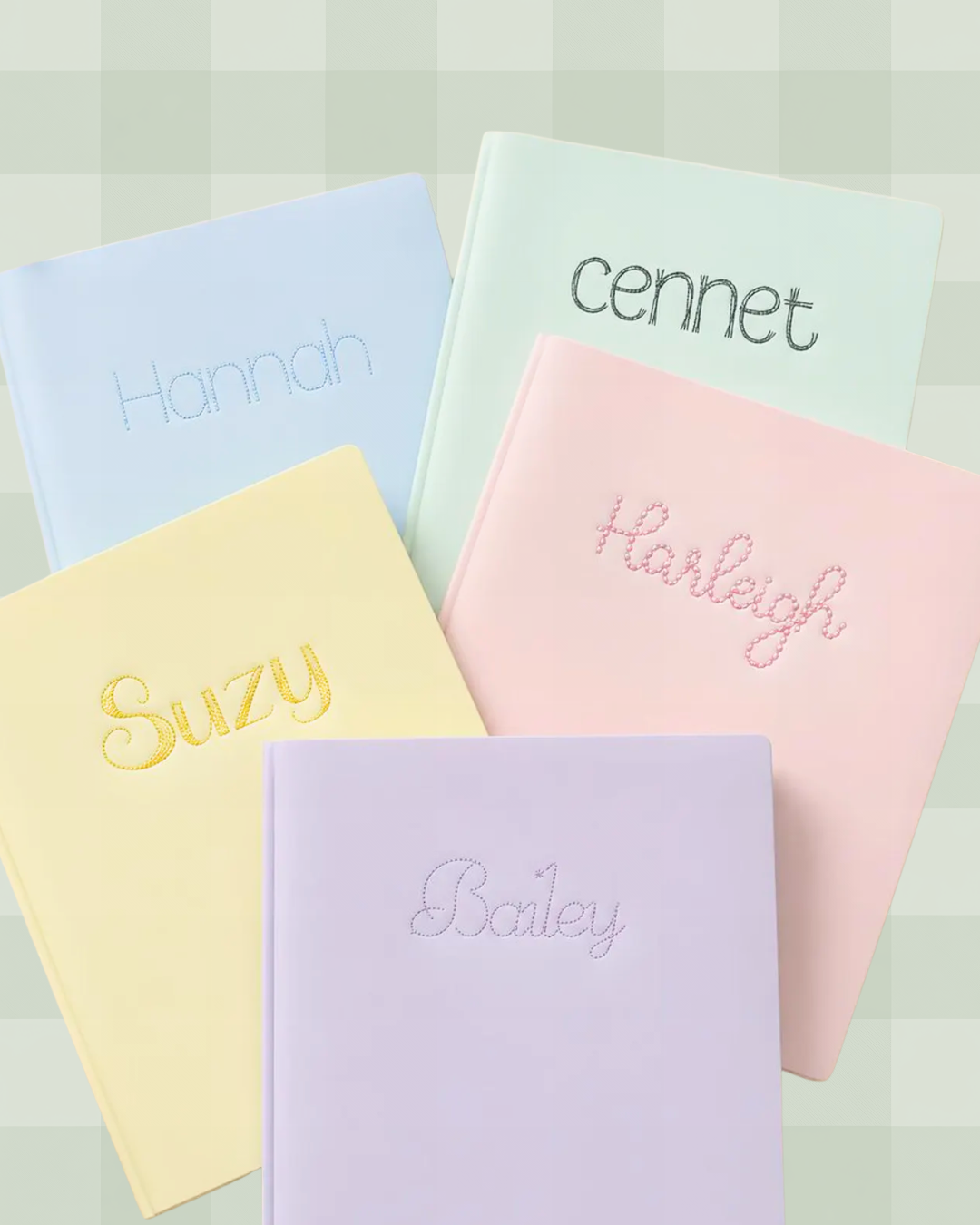 Embroidered School Folders (5 pack)